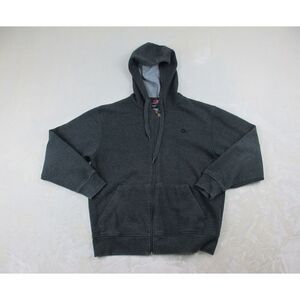 Southpole Sweater Mens Small Gray‎ Logo Full Zip Y2K Hip Hop Hooded*